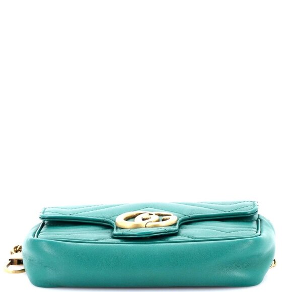 Gucci GG Marmont Flap Bag Matelasse Leather Super Mini reb-900-091725 - Picture 4 of 6